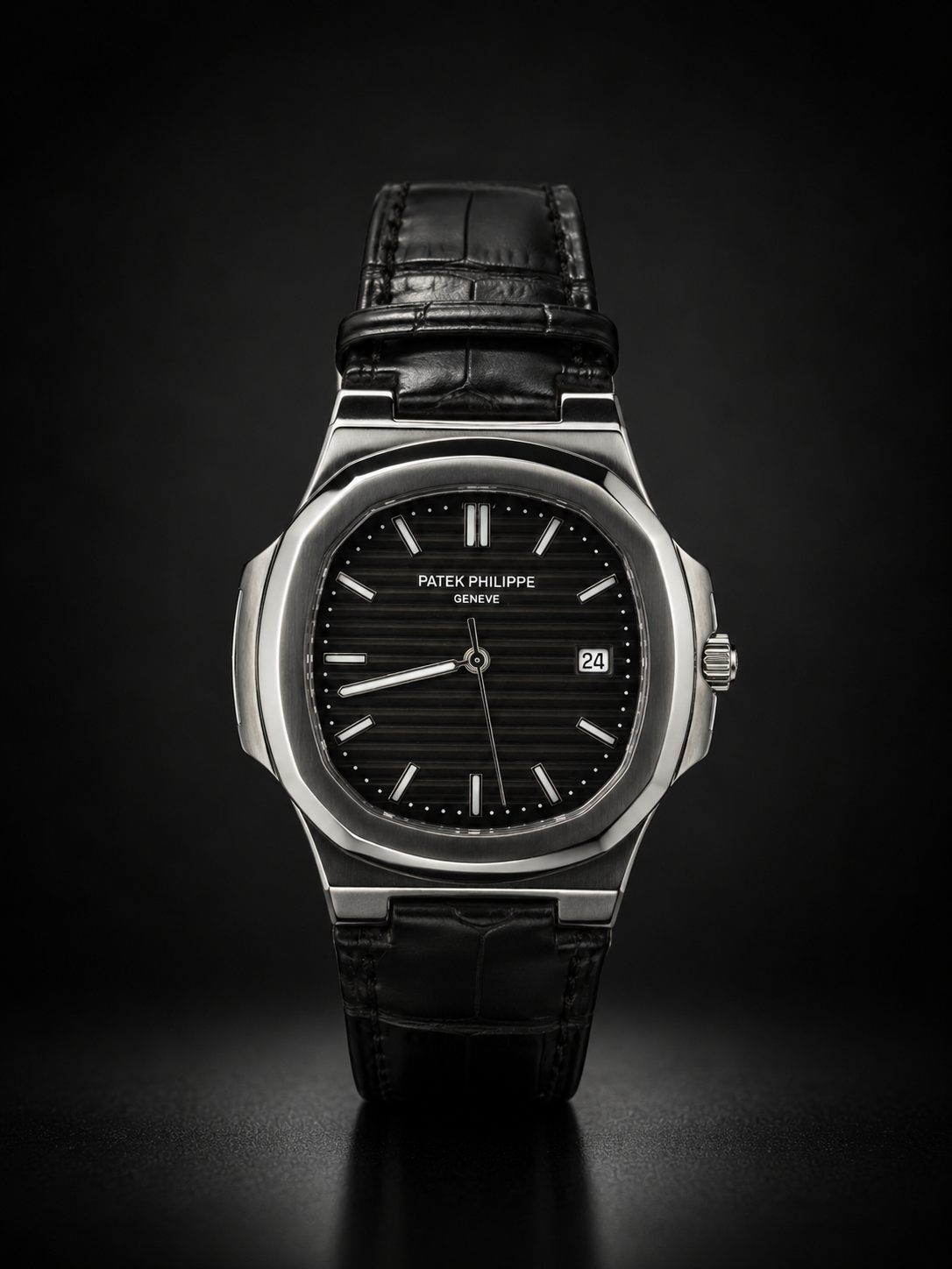 Patek Nautilus Leather Strap Master Lock