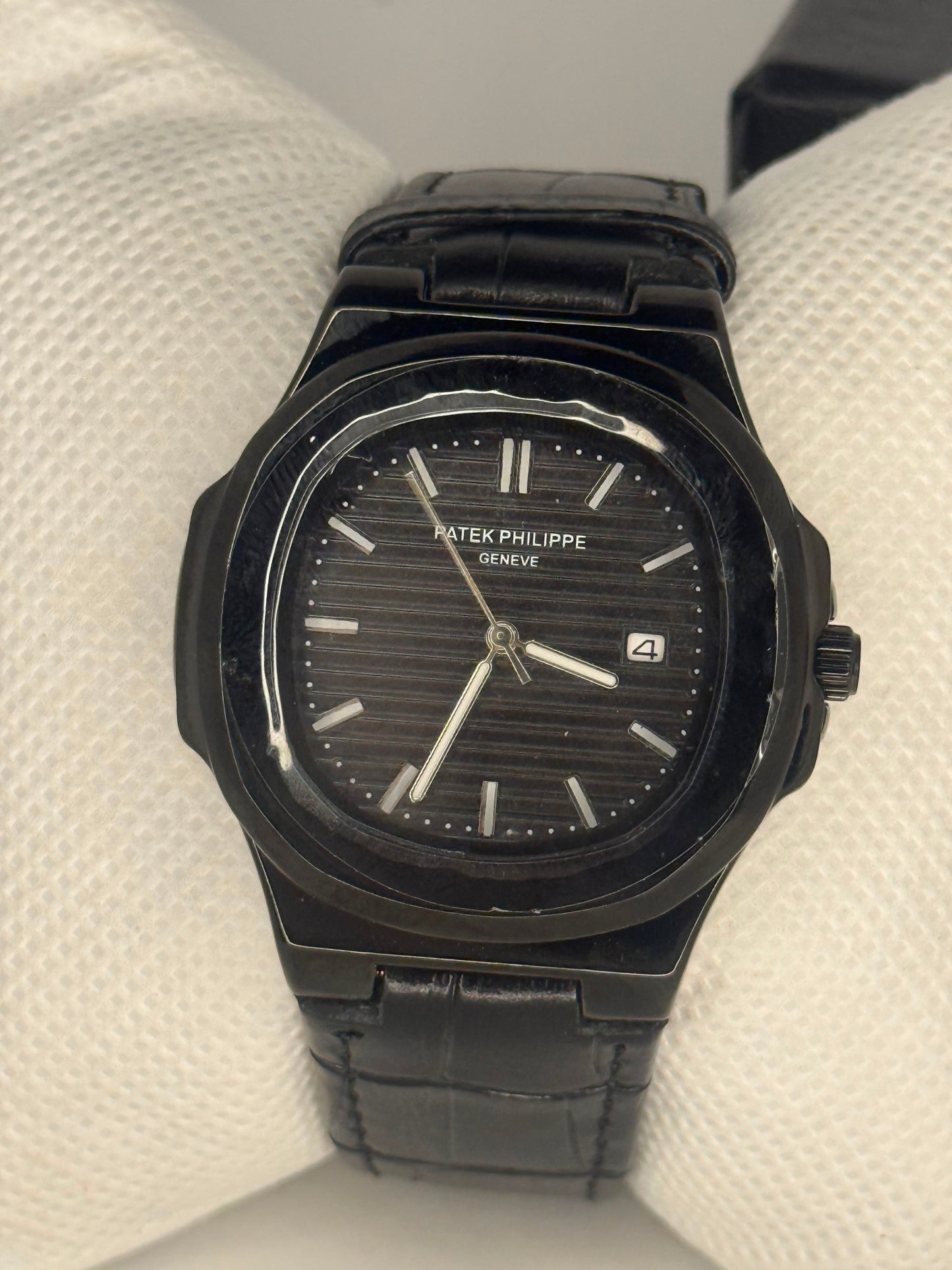 Patek Nautilus Leather Strap Master Lock