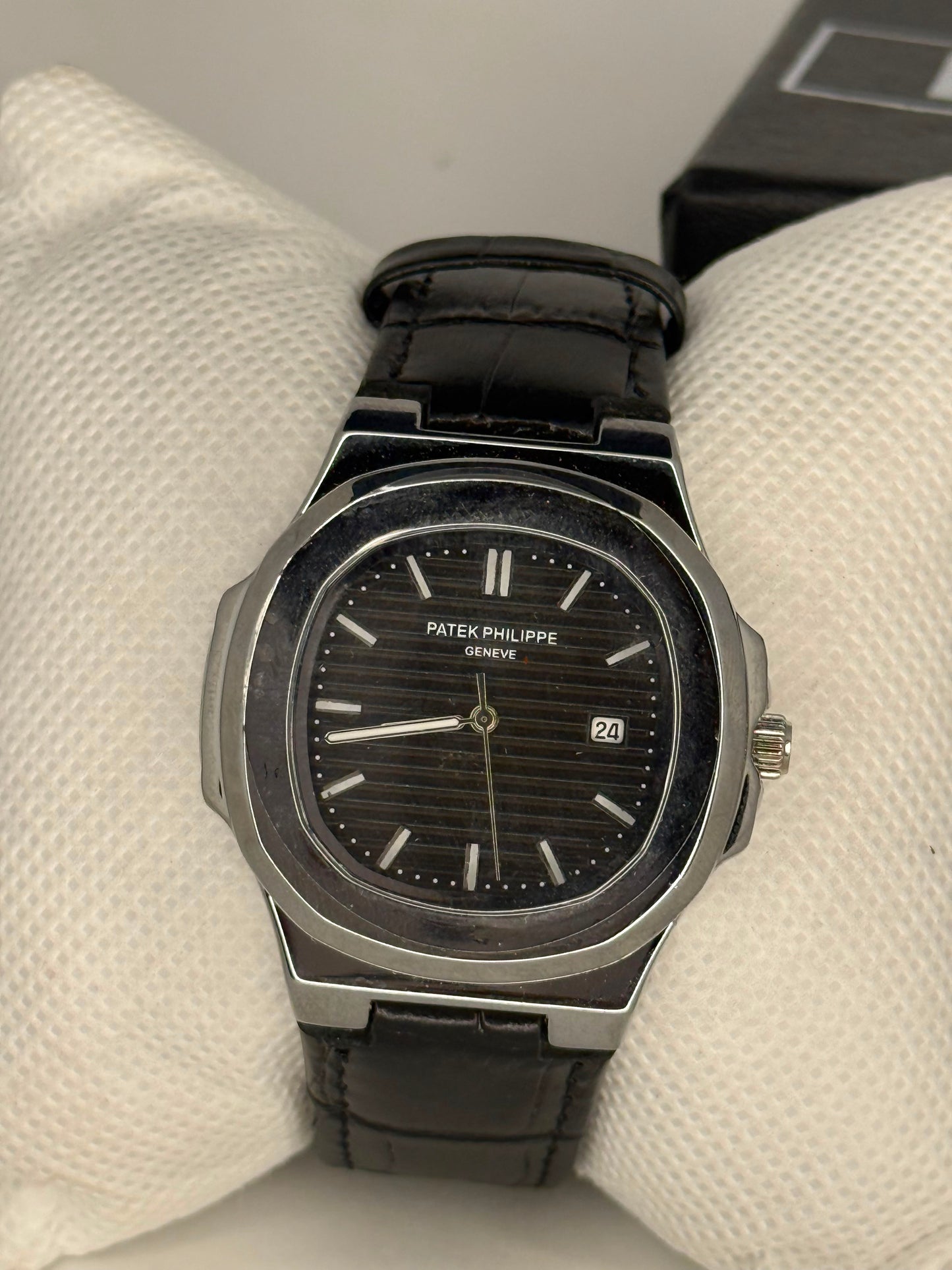Patek Nautilus Leather Strap Master Lock