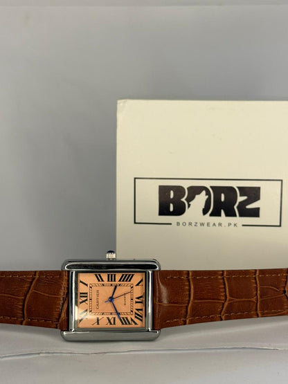 Cartier Tank Leather Strap Watch