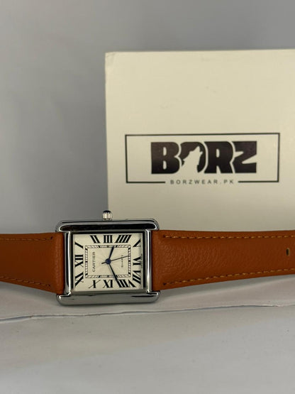 Cartier Tank Leather Strap Watch