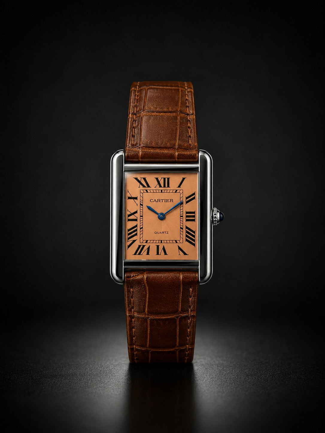 Cartier Tank Leather Strap Watch