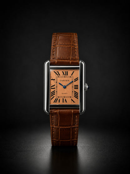 Cartier Tank Leather Strap Watch