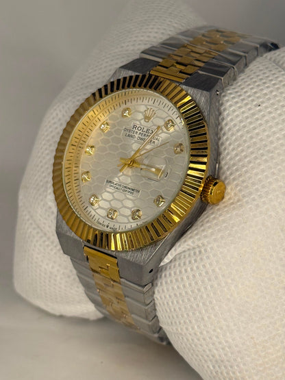 Rolex Land-Dweller Two-Tone  Diamond Dial Watch