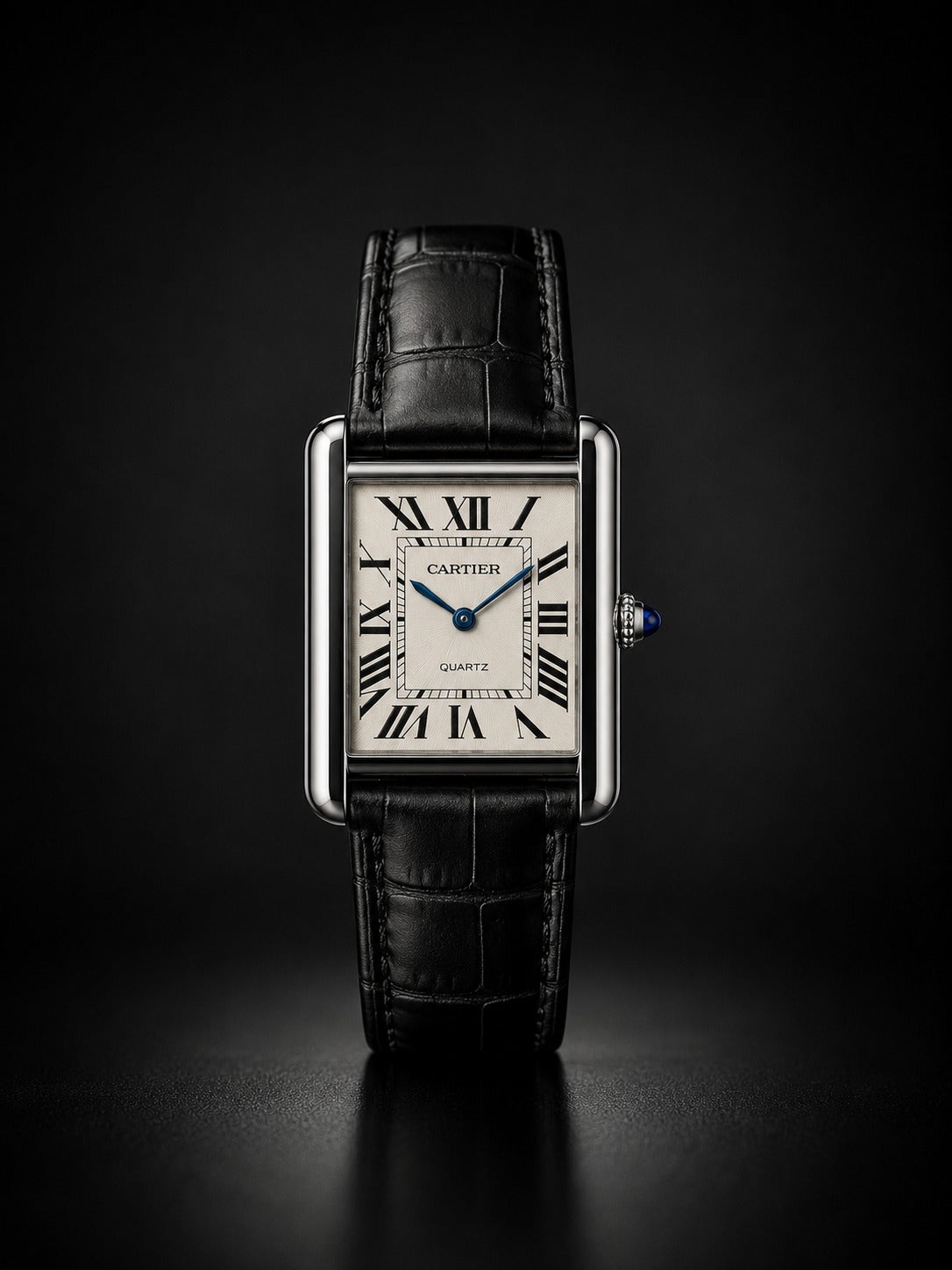 Cartier Tank Leather Strap Watch