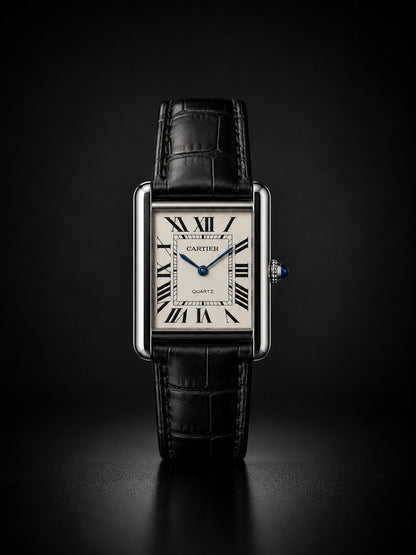 Cartier Tank Leather Strap Watch